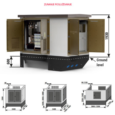 Transformatorska postaja zunanje posluževanje